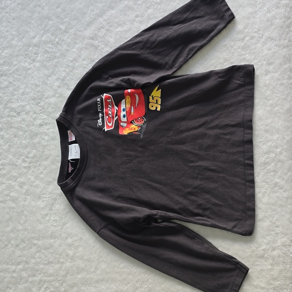 Zara Kids Long Sleeve Tee - Black with Cars Lightning Mcqueen Design - Picture 4 of 13